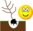 Boom plantende emoticon